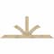 Ekena Millwork Richland Rough Sawn Timber Gable Bracket, Douglas Fir, 96"W x 40"H x 4"D x 6"F, 10/12 Pitch GBW096X40X0406RIC00RDF - alternate 1